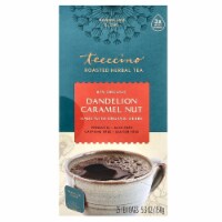 Teeccino Roasted Herbal Tea Dandelion Caramel Nut Caffeine Free 25 Tea Bags - 5.3 oz