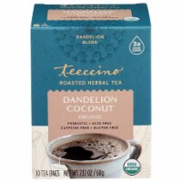 Teeccino Organic Chicory Herbal Tea Gluten Free Dandelion Coconut