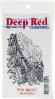 Deep Red Stamps Park Benches
