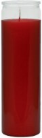 INDIO Glass Jar Candle - Red - 8 Inch Perspective: Main