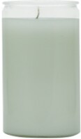 Eternalux Unscented Glass Jar Candle - White Perspective: front