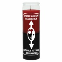 Indio Double Action Reversible Glass Jar Candle - Red/Black Perspective: Main