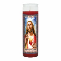 Eternalux Sacred Heart of Jesus Cherry Scented Jar Candle - Red Perspective: Main