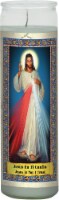INDIO Jesus In You I Trust Glass Jar Candle - White - 8 Inch Perspective: Main