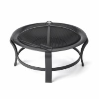 30  Portable Outdoor Fire Pit With Poker & Spark Attester, Camping, Patio