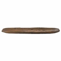 Solid Wood Hand-Carved Jumbo Decorative Bowl, Pecan Decorative Bowl