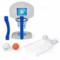 SwimWays 2-In-1 Volleyball and Basketball Swimming Poolside Water Game Set