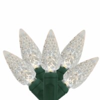 GKI/Bethlehem Lighting 35 White LED C6 Mini Christmas Lights - 16.7 ft Green Wire