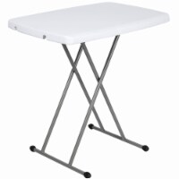 30'' Plastic Rectangular Adjustable Folding Table