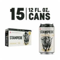 Avery Stampede Gold Lager Craft Beer Cans Perspective: Main