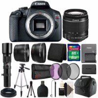 Canon Eos Rebel T7 24.1mp Digital Slr Camera With Ef-s 18-55mm + 500mm Lens Best Value Kit