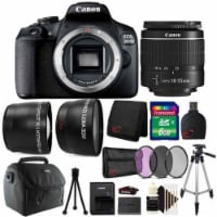 Canon Eos 2000d / Rebel T7 24.1mp Digital Slr Camera + 18-55mm Lens + All You Need Accessory