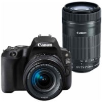 Canon Eos 200d / Sl2 24.2mp Wi-fi D-slr Camera With Canon 18-55mm And 55-250mm Is Stm Lens