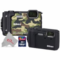 Nikon Coolpix W300 16mp Digital Camera Camouflage + Cf-cp3