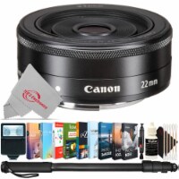 Canon Ef-m 22mm F/2 Stm Moderate Wide-angle Lens Accessory Bundle For Eos M Mirrorless Camera