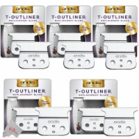 Five Packs Andis T-outliner 04521 Carbon-steel Hair Trimmer Blade