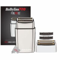 Babyliss Pro Foilfx02 Cordless Metal Double Foil Shaver + Replacement Foil