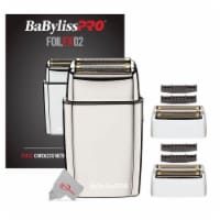 Babyliss Pro Foilfx02 Cordless Metal Double Foil Shaver + 2 Pcs Replacement Foil