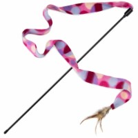 Brybelly ACTY-101 Interactive Teaser Wand Cat Toy with Feather