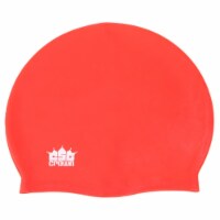 Brybelly SSWI-003 Silicone Swim Cap, Red