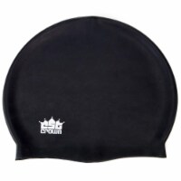 Brybelly SSWI-005 Silicone Swim Cap, Black