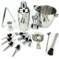 Brybelly BSET-001 Stainless Steel Bar Set, 16 Piece