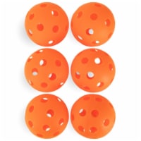 Brybelly SSFT-002 12 in. Practice Softballs, Orange - Pack of 6