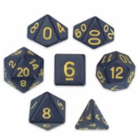Brybelly GDIC-1153 Polyhedral Dice & Dreamless Night -Set of 7