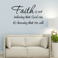 VWAQ Faith Is Not Believing That God Can Faith Wall Quotes Decals