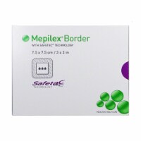 Molnlycke Wound Care Mepilex Border 3 X 3 Inch Self-Adherent Foam Dressing - Box Of 5
