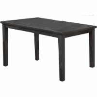 Best Master Furniture Wendy 60  Solid Wood Dining Table in Rustic Gray