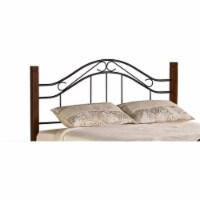 Hillsdale Matson Twin Spindle Headboard with Rails in Cherry and Black