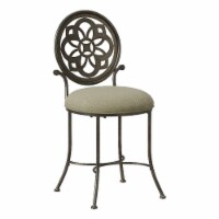 Hillsdale Marsala Vanity Stool in Gray