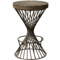 Hillsdale Kanister 26  Wood Modern Counter Stool in Gray Finish