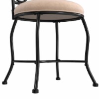 Hillsdale Furniture Sparta Black Gold Steel Vanity Stool