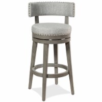 Hillsdale Lawton 40  Wood Contemporary Bar Stool in Gray Finish