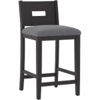 Hillsdale Allbritton 26.75  Wood Contemporary Counter Stool in Black