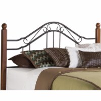 Hillsdale Madison King Metal Poster Spindle Headboard in Textured Black