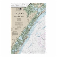 Betsy Drake FL12318AV 12.5 x 18 in. Little Egg Inlet to Hereford Inlet - Avalon, NH Nautical