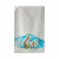 Betsy Drake KT715 16 x 25 in. Pelican in Teal Kitchen Towel