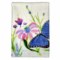 Betsy Drake KT349 Blue Morpho Kitchen Towel