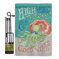 Breeze Decor BD-NA-GS-107062-IP-BO-D-US18-WA 13 x 18.5 in. Octopus Good Vibes Coastal Nautica