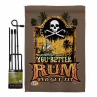 Breeze Decor BD-PI-GS-107029-IP-BO-D-US12-SB 13 x 18.5 in. You Better Rum & Get It Coastal Pi