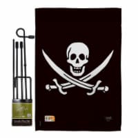 Breeze Decor BD-PI-GS-107031-IP-BO-D-US13-BD 13 x 18.5 in. Calico Jack Rackham Coastal Pirate