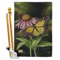 Breeze Decor BD-BG-HS-104086-IP-BO-D-US16-AL 28 x 40 in. Coneflower Garden Friends Bugs & Fro