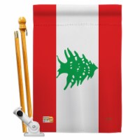 Breeze Decor BD-CY-HS-108243-IP-BO-D-US15-BD 28 x 40 in. Lebanon Flags of the World Nationali