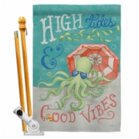 Breeze Decor BD-NA-HS-107062-IP-BO-D-US18-WA 28 x 40 in. Octopus Good Vibes Coastal Nautical