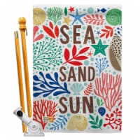 Breeze Decor BD-NA-HS-107065-IP-BO-D-US18-WA 28 x 40 in. Sea Sand Sun Coastal Nautical Impres