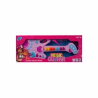 Kole Imports OT957-4 Battery Operated Musical Guitar in Assorted Styles, Blue & Pink - Pack o