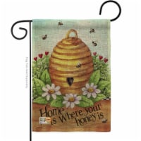 Breeze Decor BD-BG-G-104083-IP-DB-D-US16-AL 13 x 18.5 in. Bee Hive Home Burlap Garden Friends